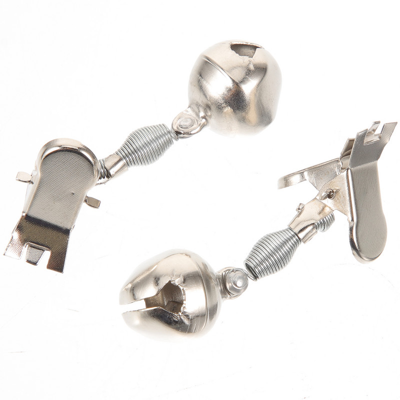 10 vnt. kniedės, metaliniai varpeliai, nešiojami žūklės segtukai lauko meškerės pavojaus signalai, varpeliai, įspėjamieji žvejybos jūroje įrankiai