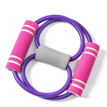 TPE 8 Word Fitness Yoga Gum Resistance Rubber Bands Fitness Elastic Band Fitness Equipment Expander Workout Chest Expander