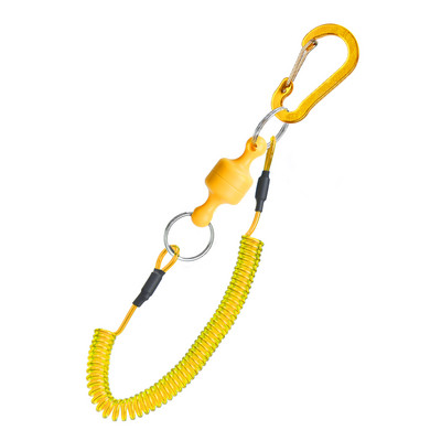 Tugev magnetklambriga võrguriiul kalapüügiriistadega, 1,5 m püügispiraaliga nööriga konksu pannal kärbsepüügiks