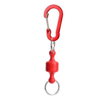 Tugev magnetklambriga võrguriiul kalapüügiriistadega, 1,5 m püügispiraaliga nööriga konksu pannal kärbsepüügiks