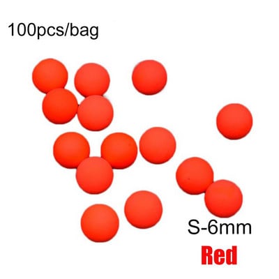 100 buc/sac SML Plutitoare de pescuit din spumă, mărgele cu bile, plutitoare de pescuit EPS, fasole, material de tachelaj, accesorii pentru pescuit
