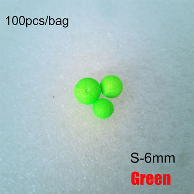 100 buc/sac SML Plutitoare de pescuit din spumă, mărgele cu bile, plutitoare de pescuit EPS, fasole, material de tachelaj, accesorii pentru pescuit