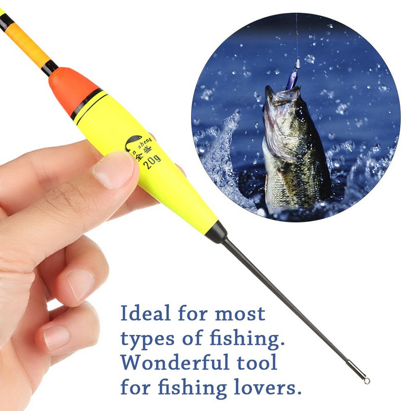 Nešiojami elektroniniai plūduriavimo šviesos lazdelei Bobber Fishing Night Float Ball Boia Eva Foam