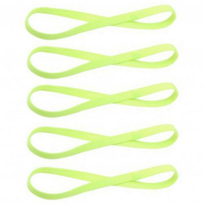 5 vnt. Moteriškos prakaito juostelės Futbolo Joga Grynų plaukų juostelės Neslystančios elastinės gumos plonos sportinės galvos juostos Vyriški plaukų priedai Galvos apvyniojimas