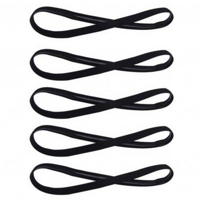 5 vnt. Moteriškos prakaito juostelės Futbolo Joga Grynų plaukų juostelės Neslystančios elastinės gumos plonos sportinės galvos juostos Vyriški plaukų priedai Galvos apvyniojimas