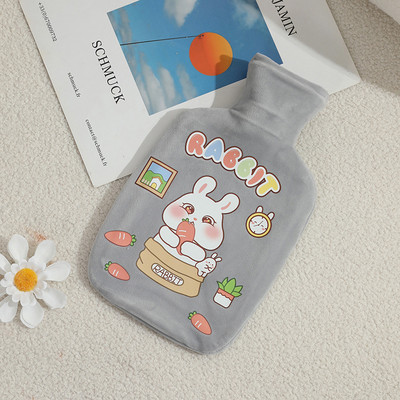 Animacinių filmų gyvūnai karšto vandens butelis Daugkartinis žiemos šilto vandens injekcinis maišelis Nešiojamas pliušinis rankų šildytuvas kūno šildymui