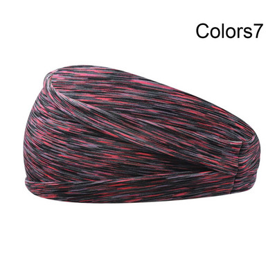 Karštą sugeriančios prakaitą Sportinės plaukų juostelės Vyrams Moteriškos elastinės jogos galvos juostos Fitneso galvos apdangalai Galvos apdangalas Sportiniai plaukų aksesuarai