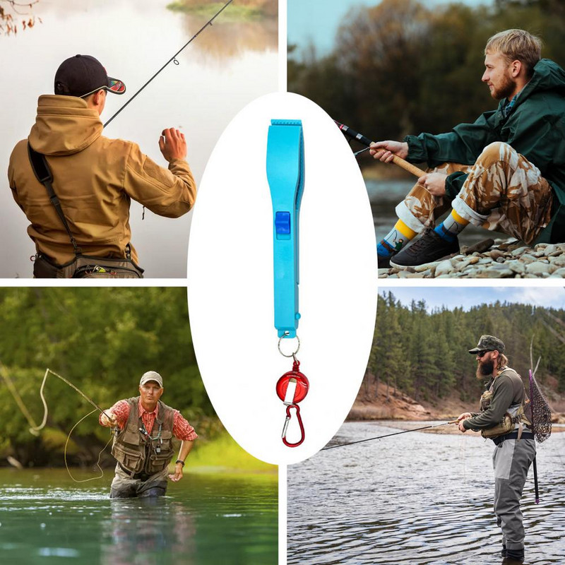 Unelte de pescuit cu prindere plutitoare pentru pește prindere portabilă ușoară pentru pește cu blocare a comutatorului Design cu dinți anti-alunecare Pescuit esențial