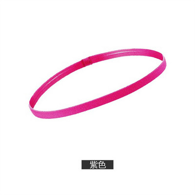 1 vnt. Paprasta Unisex sportinė plaukų juosta, neslystanti silikoninė juostelė, prakaito kreivė Elastinės galvos juostos Jogos bėgimo fitneso plaukų priedai