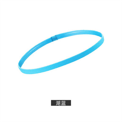 1 vnt. Paprasta Unisex sportinė plaukų juosta, neslystanti silikoninė juostelė, prakaito kreivė Elastinės galvos juostos Jogos bėgimo fitneso plaukų priedai