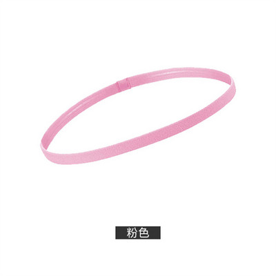 1 vnt. Paprasta Unisex sportinė plaukų juosta, neslystanti silikoninė juostelė, prakaito kreivė Elastinės galvos juostos Jogos bėgimo fitneso plaukų priedai