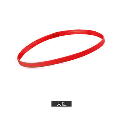 1 vnt. Paprasta Unisex sportinė plaukų juosta, neslystanti silikoninė juostelė, prakaito kreivė Elastinės galvos juostos Jogos bėgimo fitneso plaukų priedai