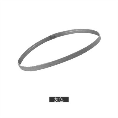 1 vnt. Paprasta Unisex sportinė plaukų juosta, neslystanti silikoninė juostelė, prakaito kreivė Elastinės galvos juostos Jogos bėgimo fitneso plaukų priedai