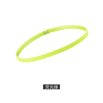 1 vnt. Paprasta Unisex sportinė plaukų juosta, neslystanti silikoninė juostelė, prakaito kreivė Elastinės galvos juostos Jogos bėgimo fitneso plaukų priedai