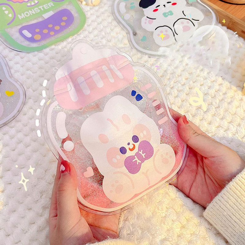 Karšto vandens maišelis Didelis šilumos efektyvumas, karščiui atsparus, geras sandarinimas Mielas animacinis karšto vandens maišelis biurui