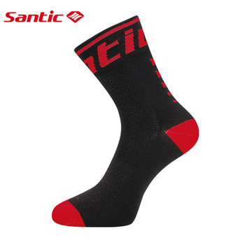 Колоездачни чорапи Santic Средно дълги мъжки и дамски компресионни чорапи за бягане на открито Спортни чорапи Многоцветни