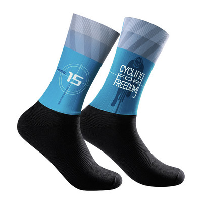 Santic Cycling κάλτσες μεσαίου μήκους σωλήνα ανδρικές και γυναικείες κάλτσες συμπίεσης για τρέξιμο εξωτερικού χώρου Αθλητικές κάλτσες πολύχρωμες