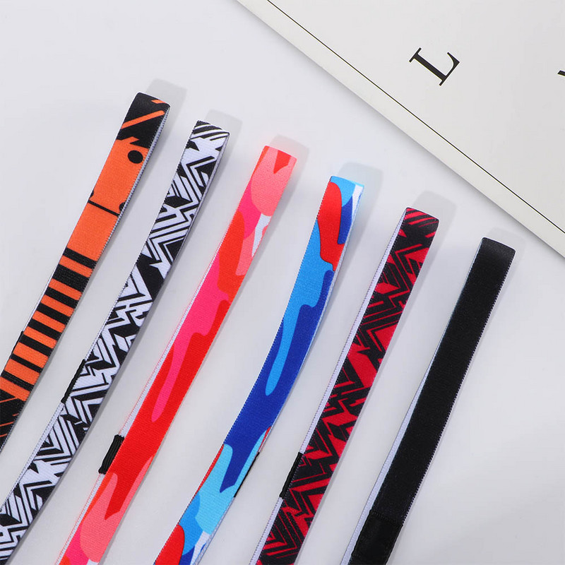 1vnt Jogos bėgimo ir kūno rengybos galvos juosta sportinė plaukų juosta Joga futbolas neslysta elastinga prakaito juosta, sporto salės sportinė galvos juosta