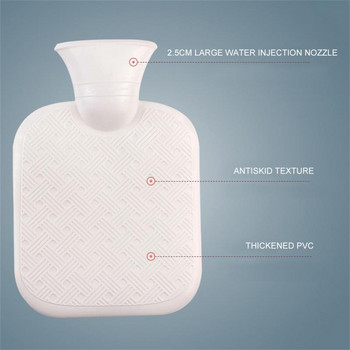 2000 ml бутилка за гореща вода за впръскване на вода Взривозащитена PVC с висока плътност Водопълнеща женска топла за корема, ръцете и краката