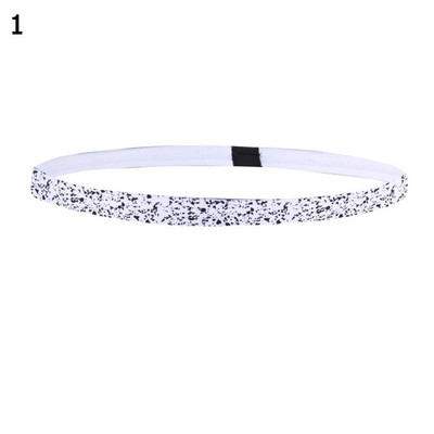 Lauko treniruoklių salės neslystančios juostelės spausdintos bėgimo galvos apdangalai Fitneso galvos juosta Jogos prakaito juosta Sportinė plaukų juosta