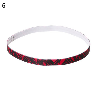 Lauko treniruoklių salės neslystančios juostelės spausdintos bėgimo galvos apdangalai Fitneso galvos juosta Jogos prakaito juosta Sportinė plaukų juosta