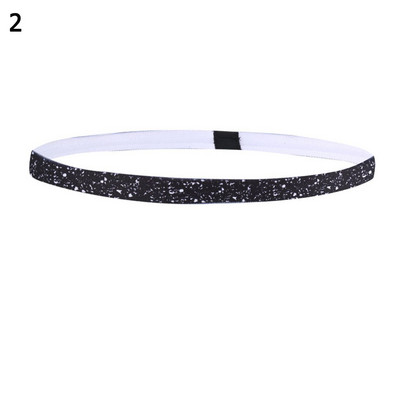 Lauko treniruoklių salės neslystančios juostelės spausdintos bėgimo galvos apdangalai Fitneso galvos juosta Jogos prakaito juosta Sportinė plaukų juosta