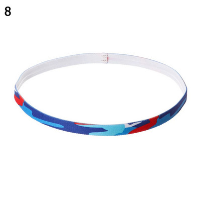 Lauko treniruoklių salės neslystančios juostelės spausdintos bėgimo galvos apdangalai Fitneso galvos juosta Jogos prakaito juosta Sportinė plaukų juosta