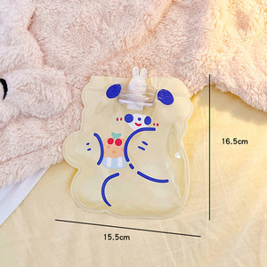 Mieli mini karšto vandens buteliai, skaidrūs nešiojami animaciniai filmai, užpildyti vandeniu, žieminiai rankų šildymo vandens maišeliai, PVC varžtiniai šildymo reikmenys