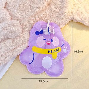 Mieli mini karšto vandens buteliai, skaidrūs nešiojami animaciniai filmai, užpildyti vandeniu, žieminiai rankų šildymo vandens maišeliai, PVC varžtiniai šildymo reikmenys