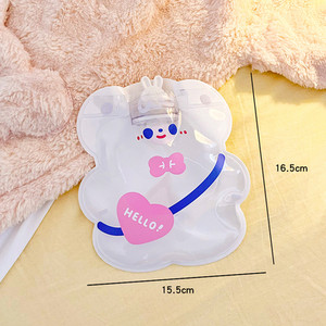 Mieli mini karšto vandens buteliai, skaidrūs nešiojami animaciniai filmai, užpildyti vandeniu, žieminiai rankų šildymo vandens maišeliai, PVC varžtiniai šildymo reikmenys