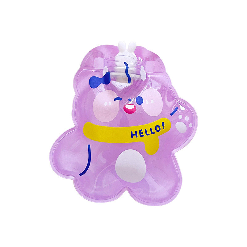 Mieli mini karšto vandens buteliai, skaidrūs nešiojami animaciniai filmai, užpildyti vandeniu, žieminiai rankų šildymo vandens maišeliai, PVC varžtiniai šildymo reikmenys