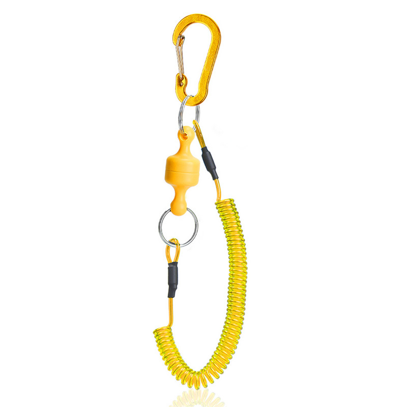 Neslystantis apsauginis lynas, magnetinis spyruoklinis laikymo laidas, nešiojamasis sagtis Lengvai atsegami priedai, skirti žuvies rankenos laikiklio įrankiams