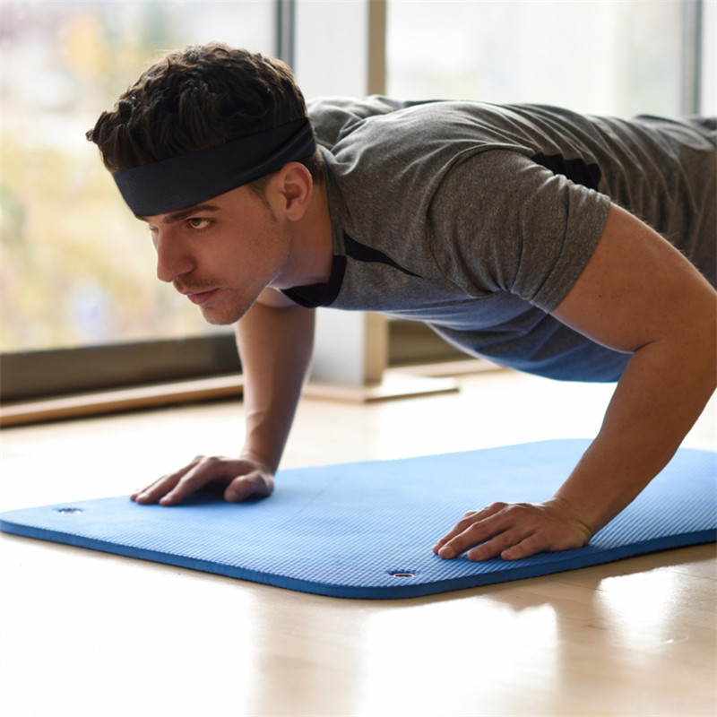 1 vnt. prakaito juostelė vyrams Moteriškos elastinės sportinės plaukų juostos galvos juostos jogos galvos juostos galvos apdangalai galvos apdangalai Sportiniai treniruočių plaukų priedai