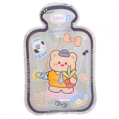 Θέρμανση χεριών Πρακτικό άνετο καπάκι με αεροστεγές στην αφή Rabbit Bear Θερμαντήρας χεριών για οικιακή σακούλα ζεστού νερού μονωμένη τσάντα νερού