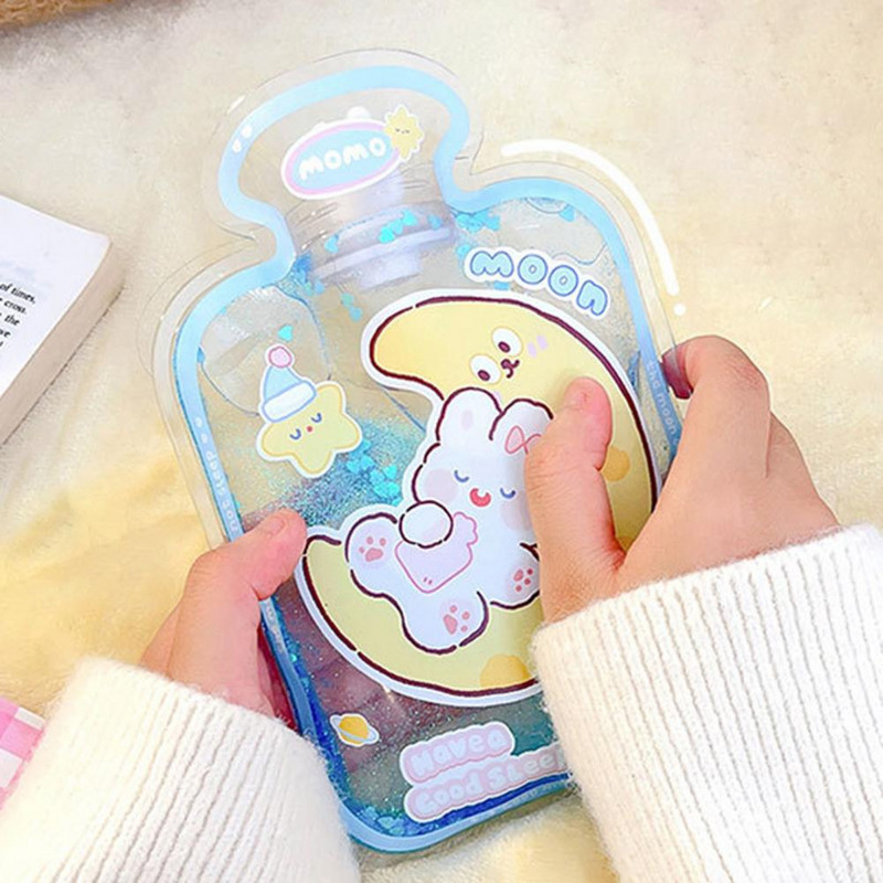 Θέρμανση χεριών Πρακτικό άνετο καπάκι με αεροστεγές στην αφή Rabbit Bear Θερμαντήρας χεριών για οικιακή σακούλα ζεστού νερού μονωμένη τσάντα νερού