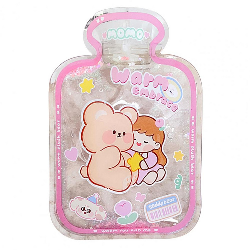 Θέρμανση χεριών Πρακτικό άνετο καπάκι με αεροστεγές στην αφή Rabbit Bear Θερμαντήρας χεριών για οικιακή σακούλα ζεστού νερού μονωμένη τσάντα νερού