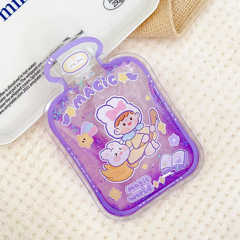 Θέρμανση χεριών Πρακτικό άνετο καπάκι με αεροστεγές στην αφή Rabbit Bear Θερμαντήρας χεριών για οικιακή σακούλα ζεστού νερού μονωμένη τσάντα νερού