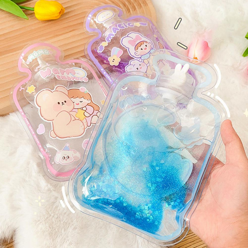 Θέρμανση χεριών Πρακτικό άνετο καπάκι με αεροστεγές στην αφή Rabbit Bear Θερμαντήρας χεριών για οικιακή σακούλα ζεστού νερού μονωμένη τσάντα νερού