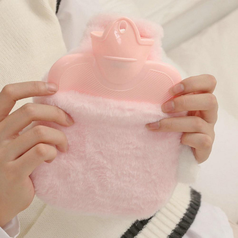 Naudingas išsklaidyti šaltą mielą animacinio filmo formos nešiojamas karšto vandens butelis bendrabučio rankų šildytuvui karšto vandens butelis