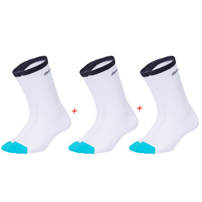 3 poros pakuotėje dviračių kojinės vyriškos, moteriškos lauke kvėpuojančios nailoninės dviračio kojinės bėgimui važiavimo dviračiu kompresinės kojinės iki kelių