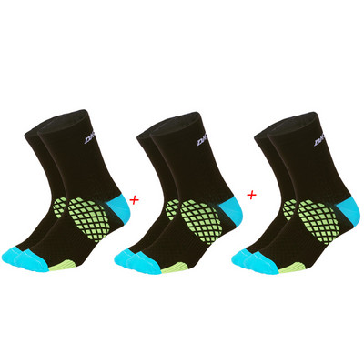 3 poros pakuotėje dviračių kojinės vyriškos moteriškos lauko bėgimo dviračio kojinės kokybiškos važiavimo dviračiu kompresinės sportinės kojinės