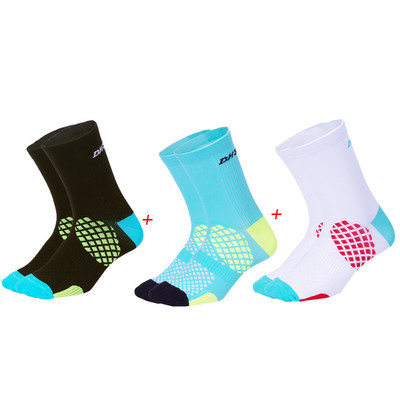 3 poros pakuotėje dviračių kojinės vyriškos moteriškos lauko bėgimo dviračio kojinės kokybiškos važiavimo dviračiu kompresinės sportinės kojinės