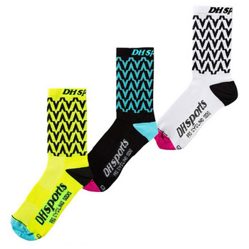 3 чифта в опаковка Професионални чорапи за колоездене Висококачествени мъже, жени Велосипед Велосипед на открито Каране на велосипед Спортни чорапи за бягане