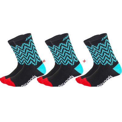 3 ζευγάρια ανά πακέτο Επαγγελματικές κάλτσες ποδηλασίας υψηλής ποιότητας Ανδρικές Γυναικείες Αθλητικές κάλτσες ποδηλάτου εξωτερικού χώρου για τρέξιμο