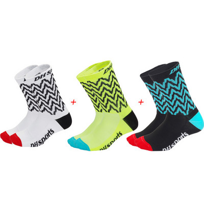 3 ζευγάρια ανά πακέτο Επαγγελματικές κάλτσες ποδηλασίας υψηλής ποιότητας Ανδρικές Γυναικείες Αθλητικές κάλτσες ποδηλάτου εξωτερικού χώρου για τρέξιμο