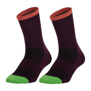 KoKossi Многоцветни чорапи за велосипеди Мъжки Дамски Спортни чорапи Чорапи за къмпинг за бягане на открито Удобни меки щадящи кожата чорапи