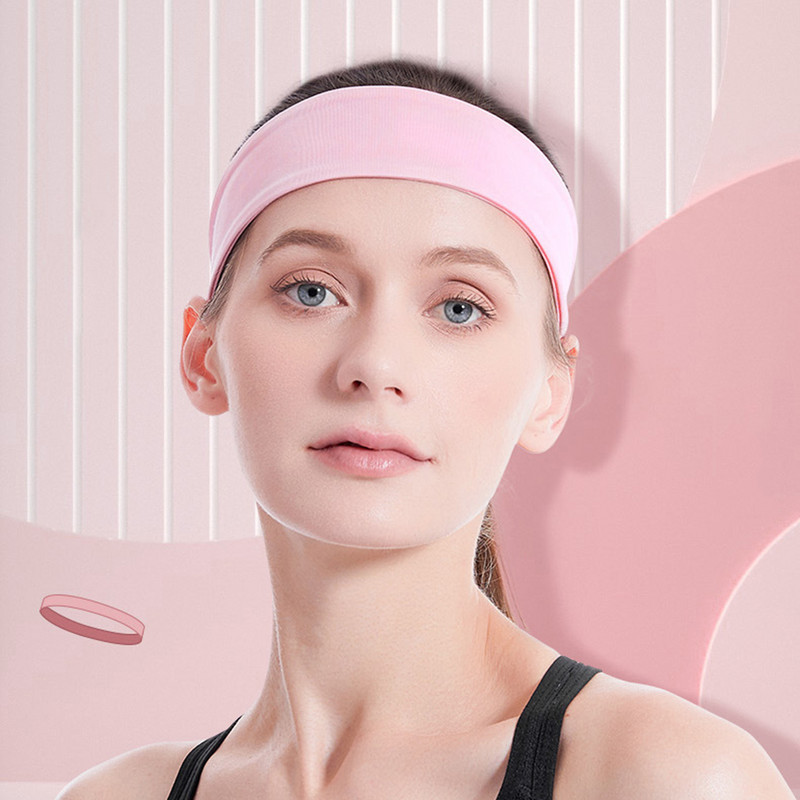 Uniszex jóga hajpántok Légáteresztő poliészter izzadásgátló hajpánt Gyorsan száradó rugalmas, hordozható, nyújtható kültéri sportokhoz