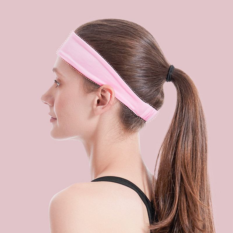 Uniszex jóga hajpántok Légáteresztő poliészter izzadásgátló hajpánt Gyorsan száradó rugalmas, hordozható, nyújtható kültéri sportokhoz