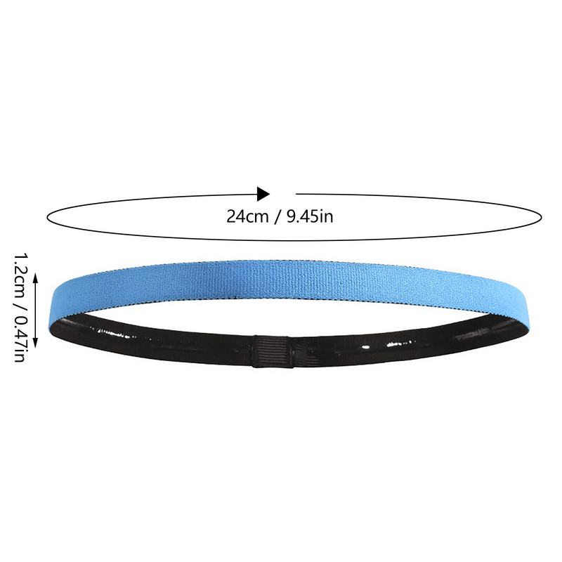 Reguliuojama silikoninė sportinė galvos juosta, prakaito juosta plaukų juosta, skirta bėgioti dviračių jogai bėgioti krepšinio fitneso salėje jogos plaukų juostos