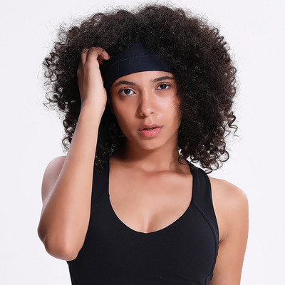 Classic Yoga Hair Bands Women Headbands Anti-slip Elastic Sweatbands Solid Purple/Gray/Black Headscarf Outdoor Sports Hairbands